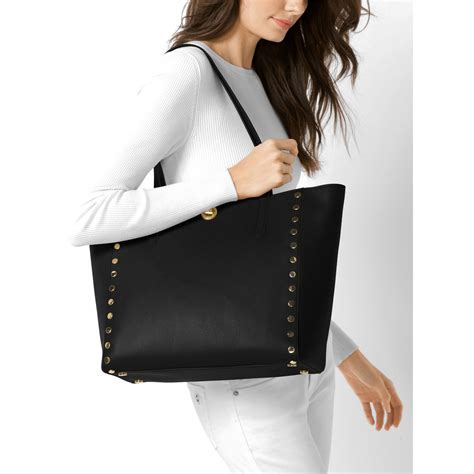 michael kors rivington stud large tote bag|michael michael kors rivington stud large tote .